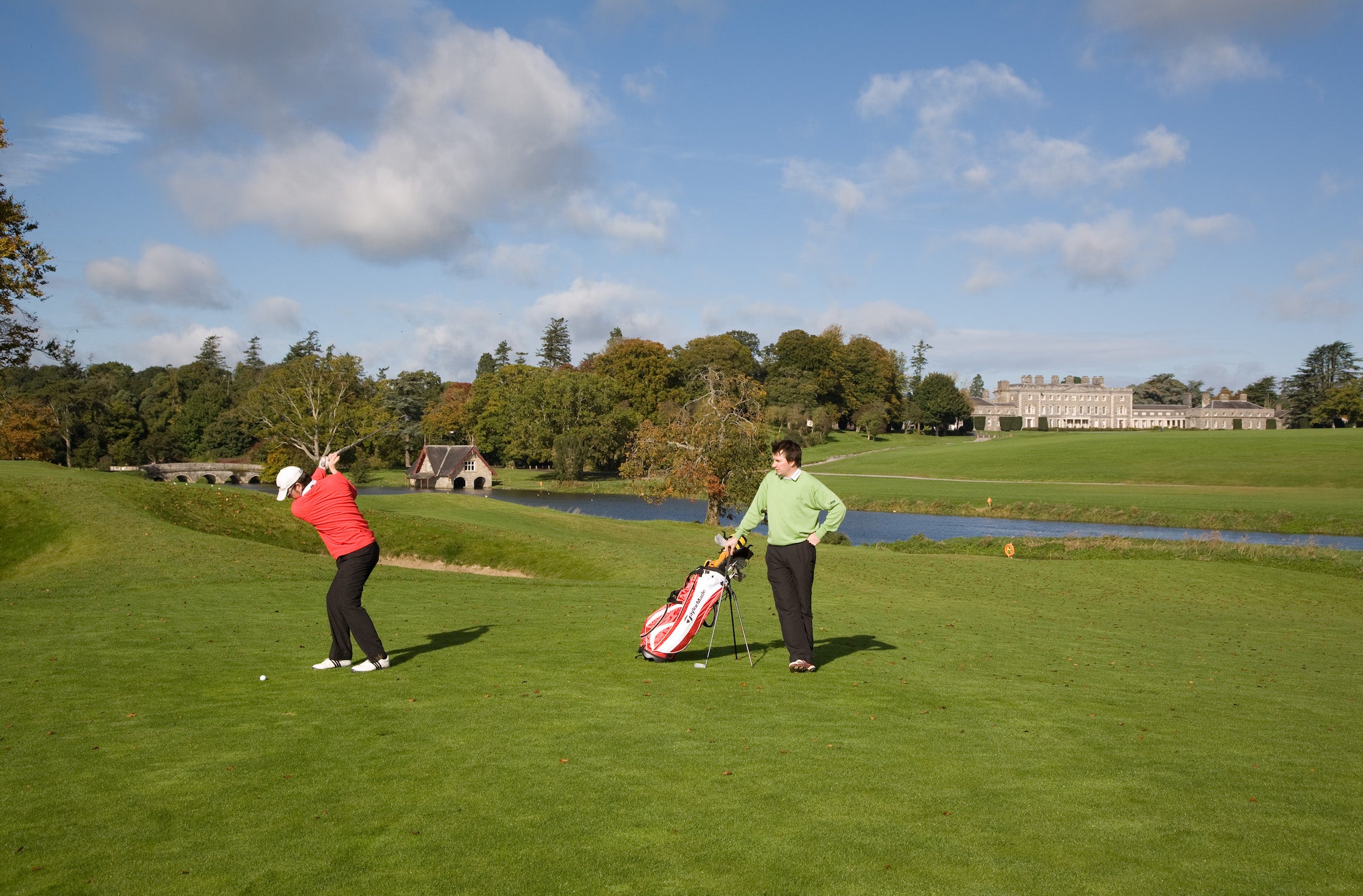 Golfers at Carton House in County Kildare