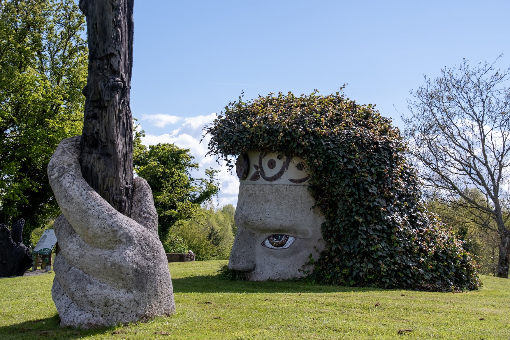 The Lugh sculpture at Dún na Sí Amenity and Heritage Park in Co Westmeath