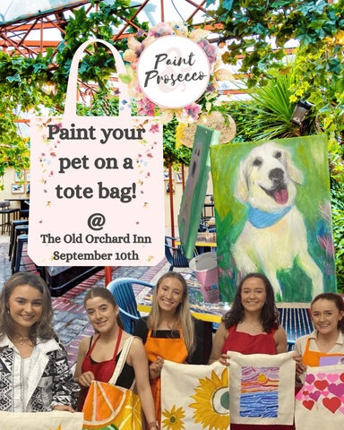 Paint Your Pet on a Tote Bag with Paint & Prosecco