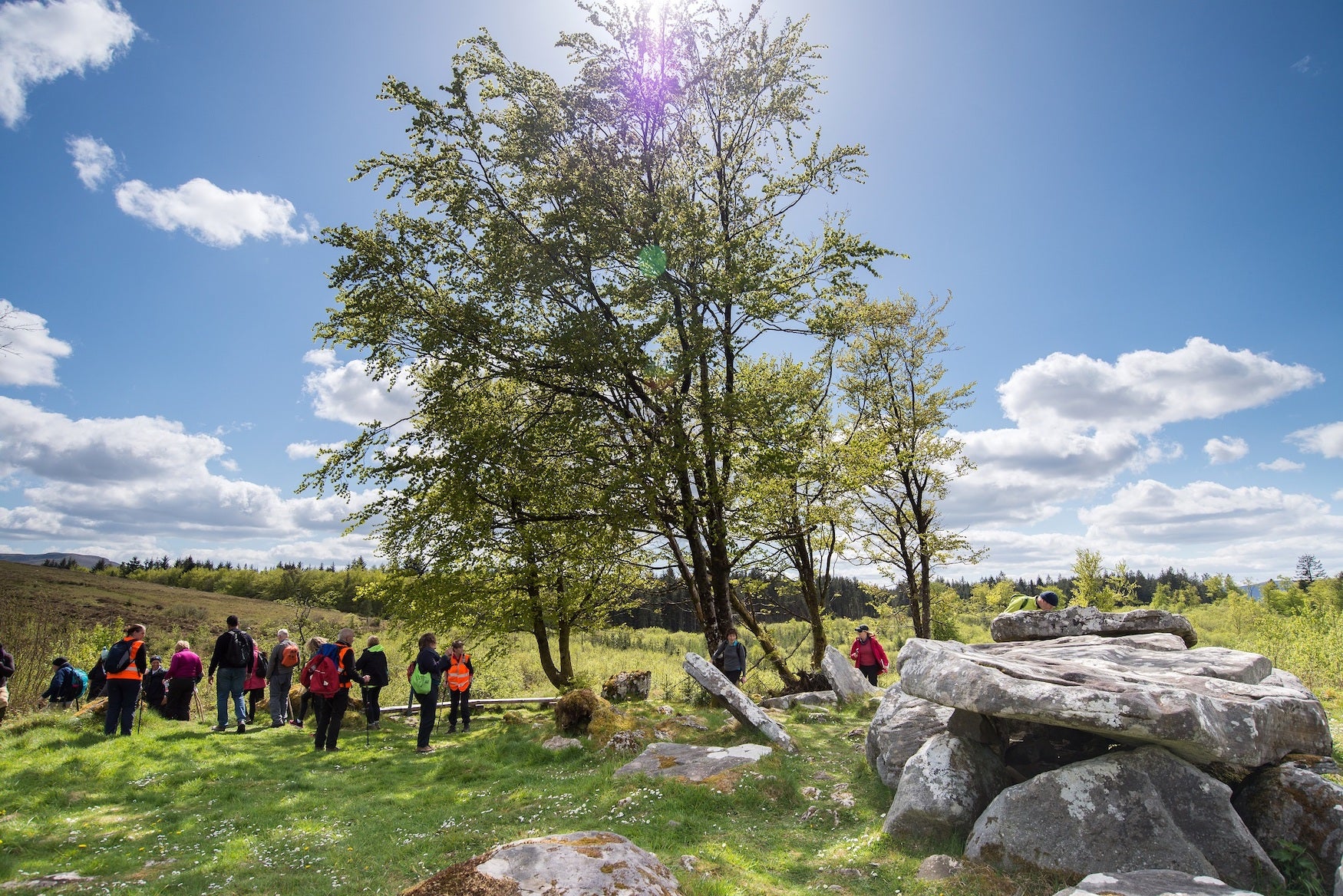 People on a walking tour of Cavan Burren Park