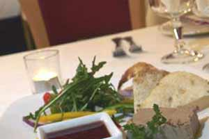 Table at the Waterford Marina Hotel.