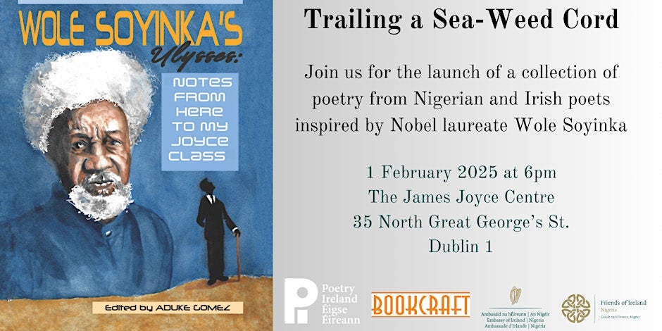 A poster with details of the poetry launch.