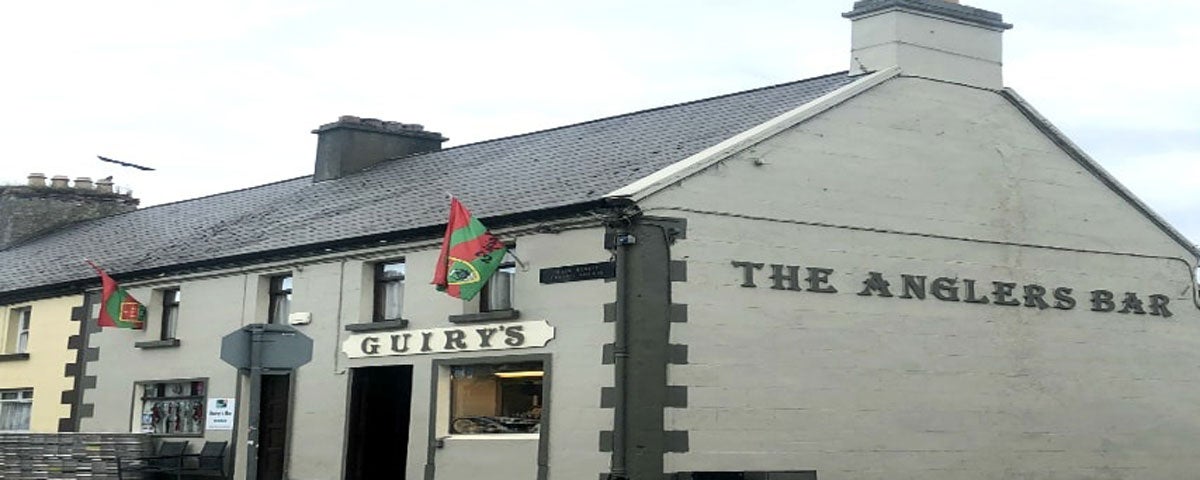 View of Guiry's The Anglers Bar Foxford