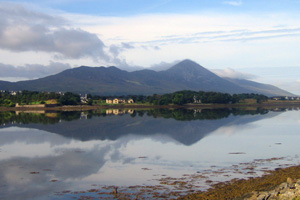 Croagh Patrick as seen from Westport Quay
