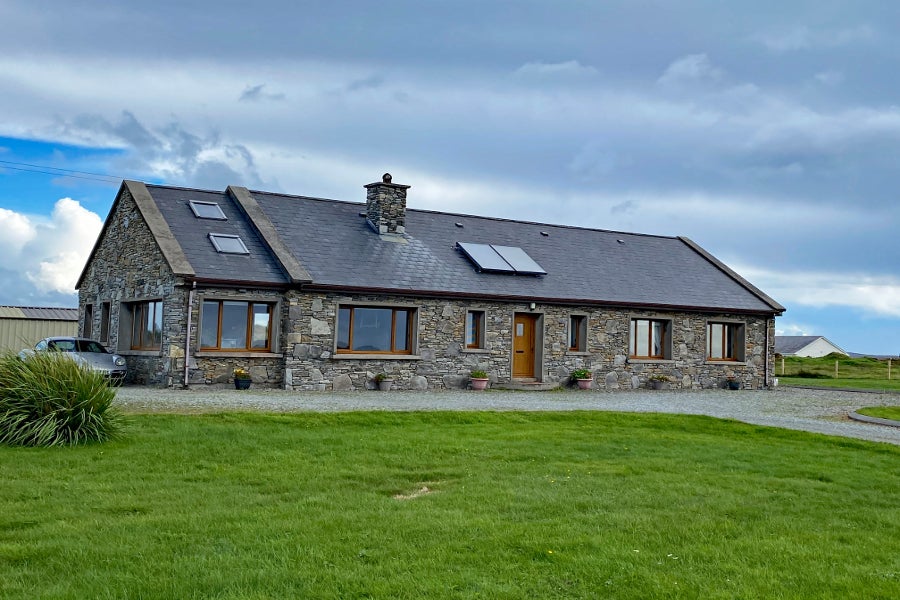 Front view of house and garden