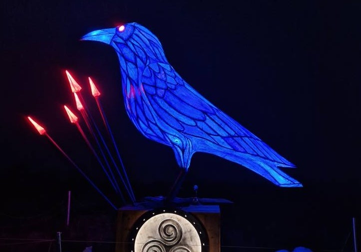 Representation of The Mórrígan by artist Orla Clogher