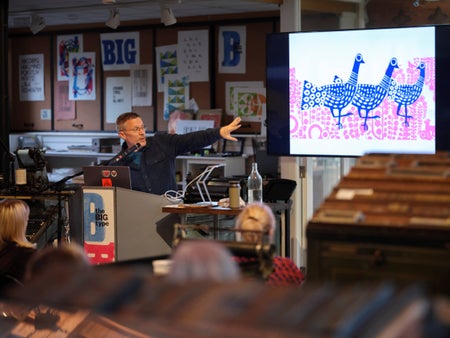 Illustrator Chris Haughton Presenting at the National Print Musem