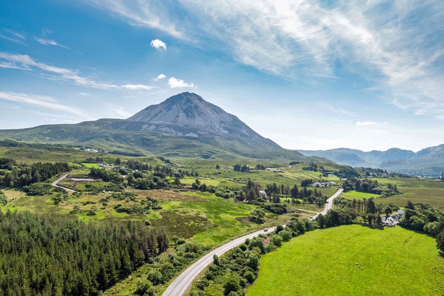 A view of Mount Errigal in County Donegal