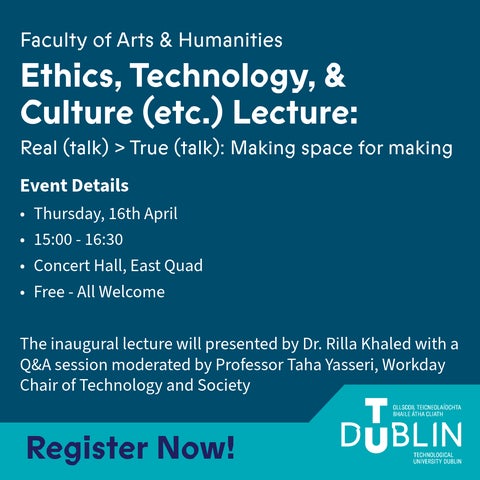 Graphic with event information, blue background with white text