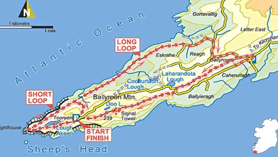 Loop Head Map Visit Sheep’s Head Loops with Discover Ireland