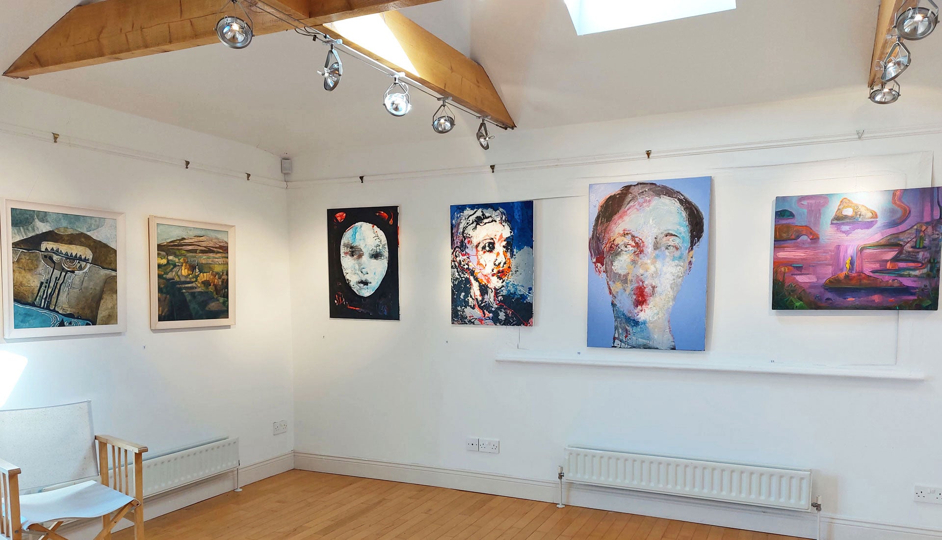 Joan Clancy Art Gallery paintings on display