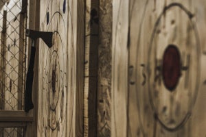 Axe throwing at Tom O'Hawks