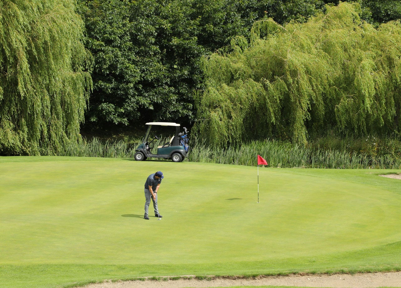 Gentleman playing golf at Bellewstown Golf Club