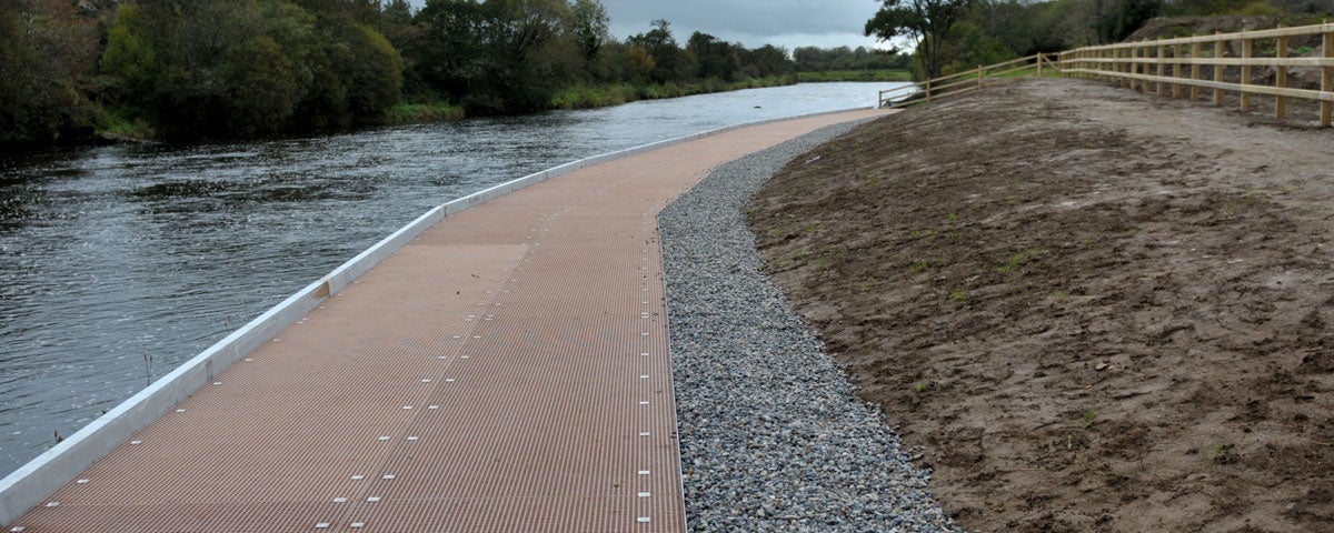 Disabled fishing platform at East Mayo Anglers Association County Mayo