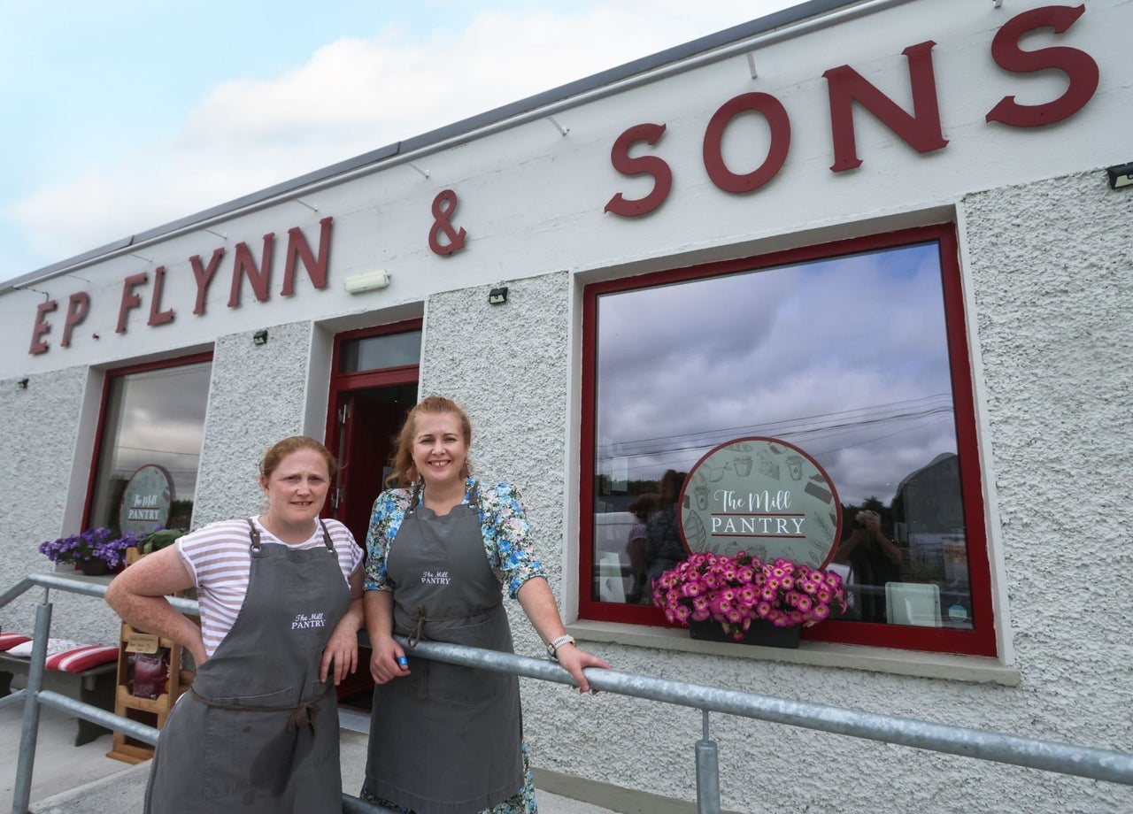 Owners Sinead and Kate standing outside The Mill Pantry