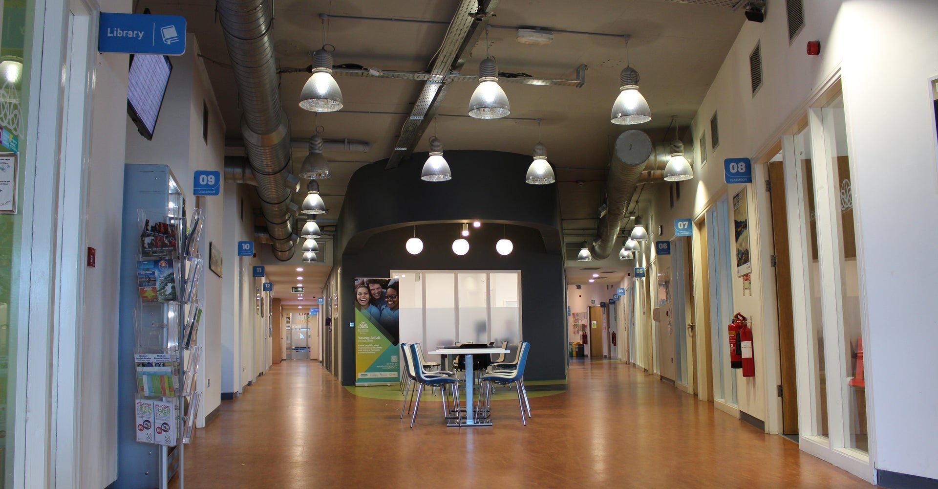 Showroom for professional conference