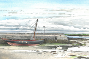 Image of sketch of boat