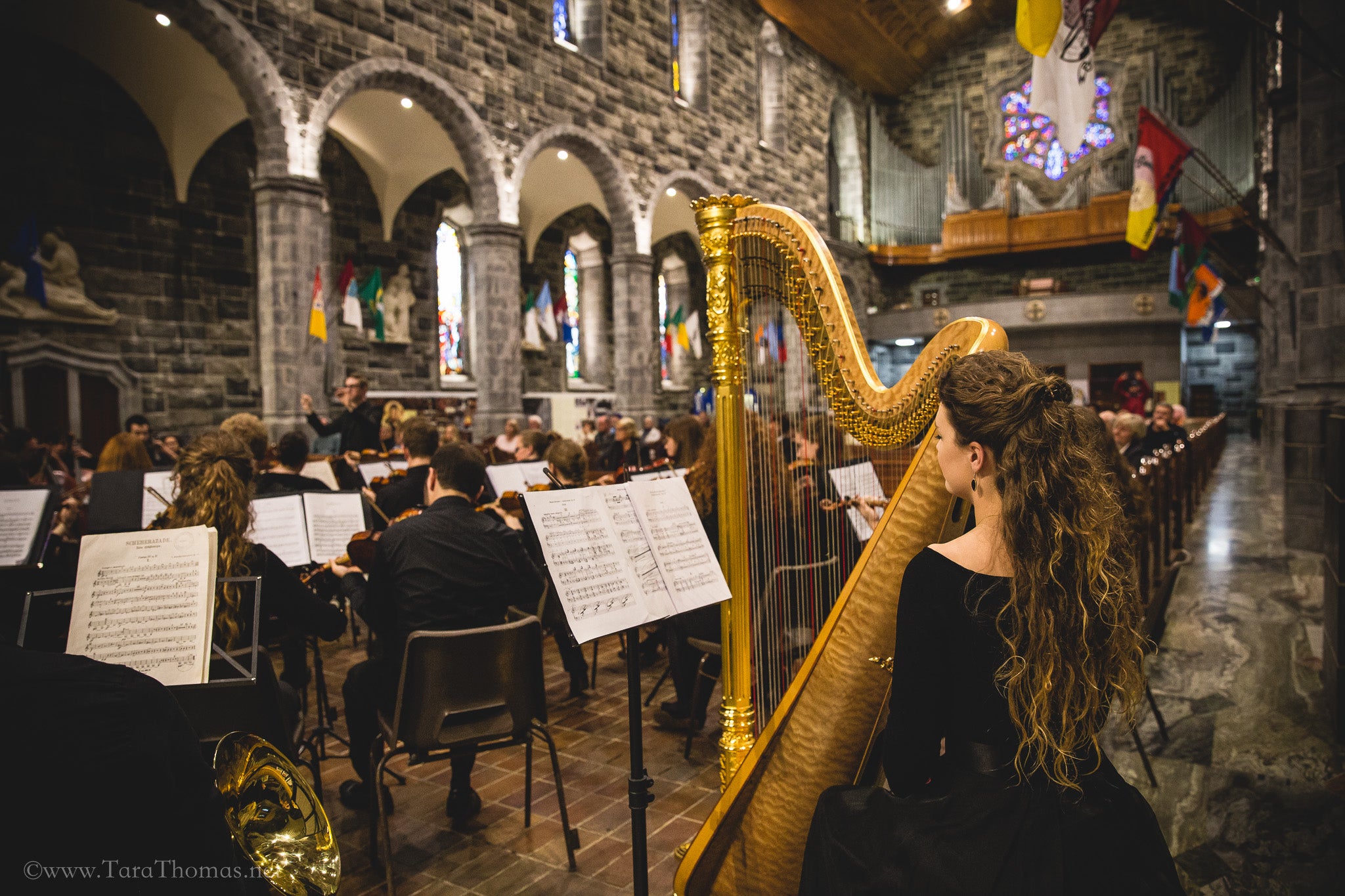 Esker Festival Orchestra performing in a church