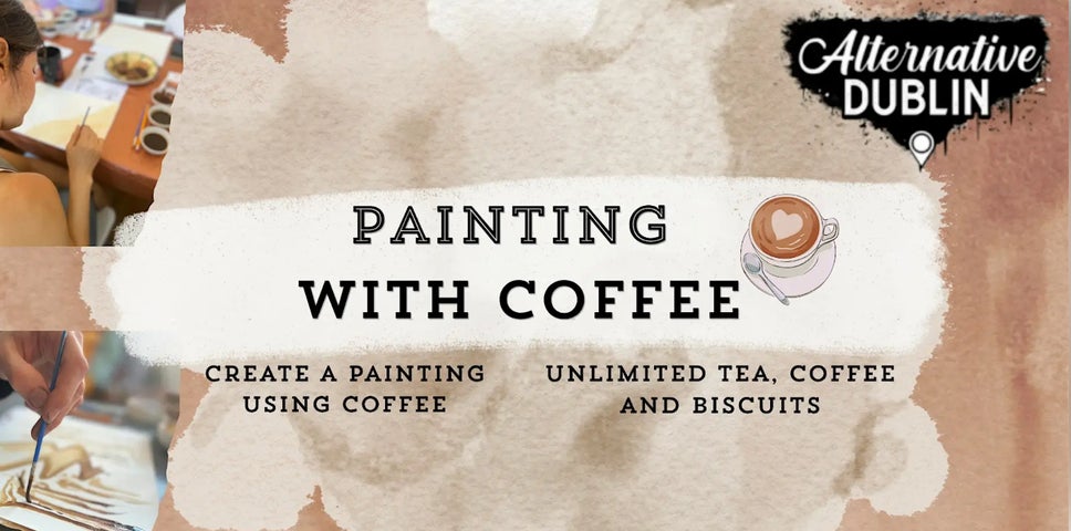 Create a painting using only coffee. Step by step instruction including tea and coffee to drink. Expect chilled music.