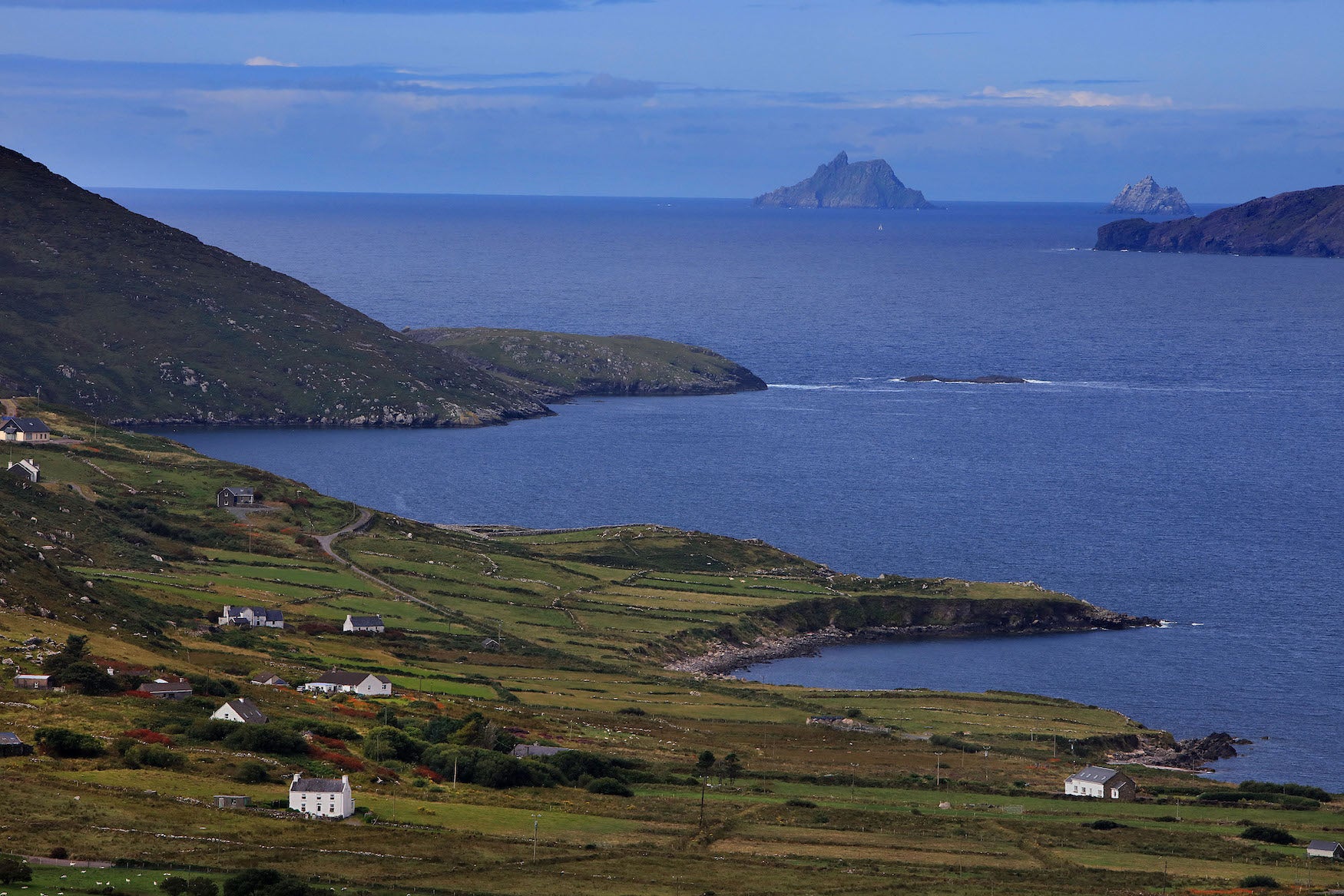 Aerial images of houses in Coomakista in County Kerry.