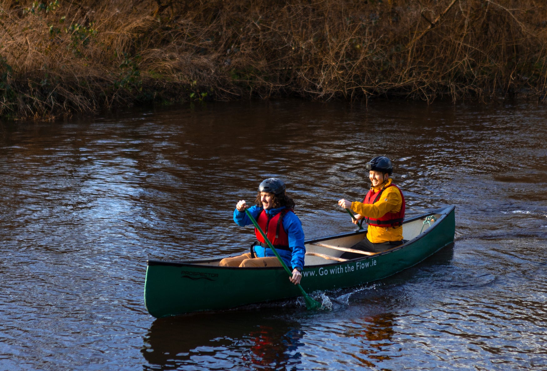 People canoeing with Go With the Flow Adventures in Co Carlow
