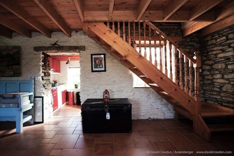 View to kitchen and stairs