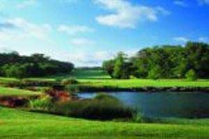 Lake on the golf course at Fota Island Resort