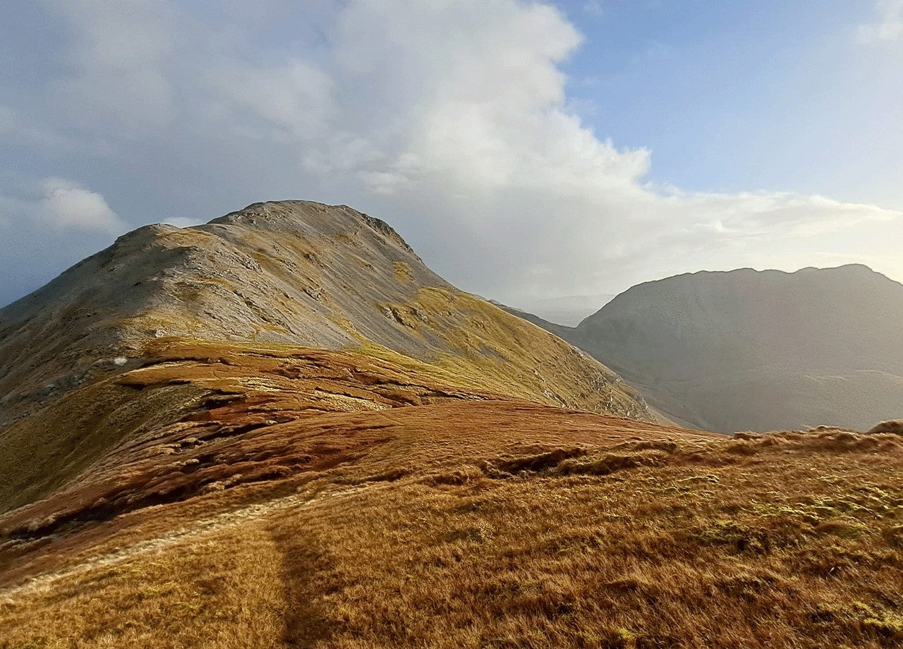 Two peaks on a mountain