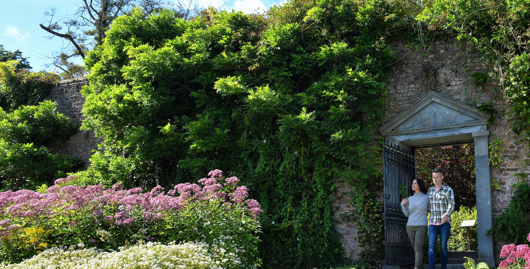A couple in the Mount Congreve Gardens in Co Waterford