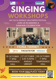 poster of singing workshops