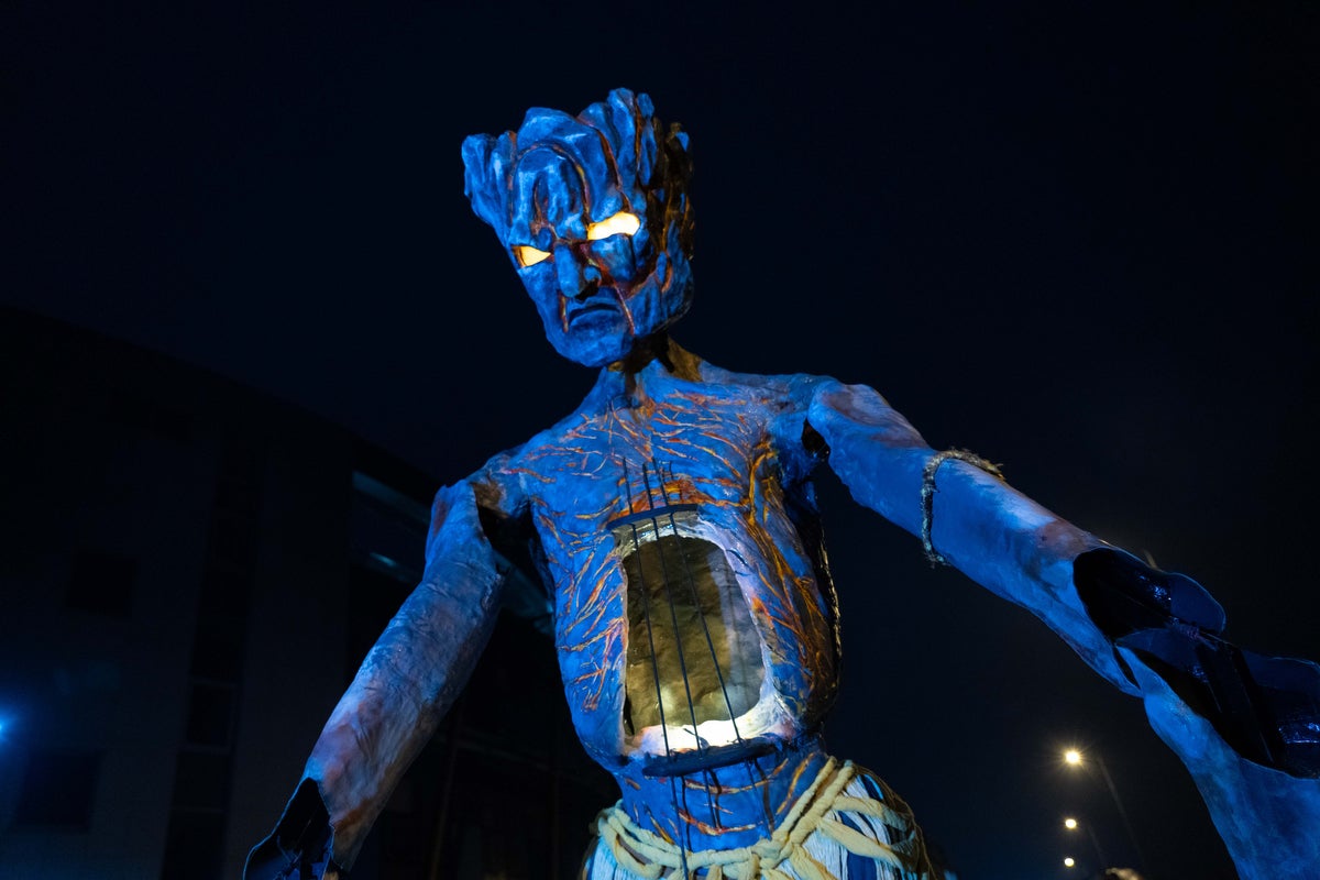 A float during the Púca Procession at the 2024 Púca Festival