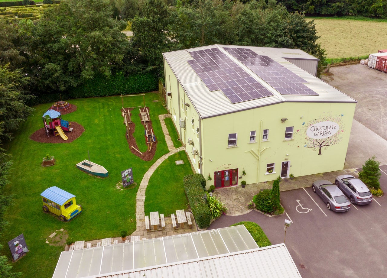 An aerial view of The Chocolate Garden of Ireland