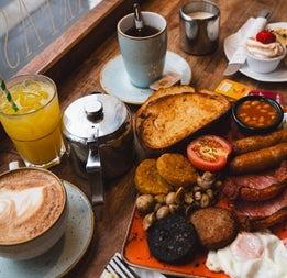 All day breakfast served at the Castle Tea Rooms