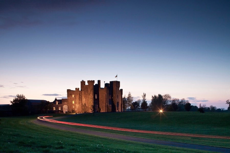 Outside of Lisheen Castle.