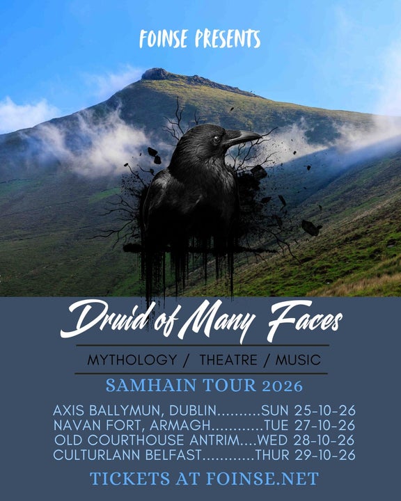 Poster for tour dates for foinse October