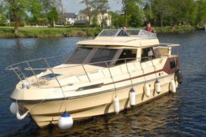 One of Pleasure Cruisers' rental boats on the Shannon