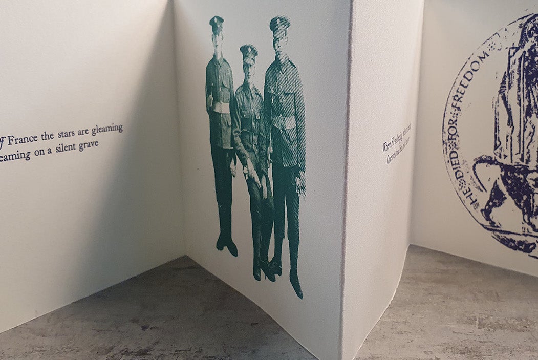Concertina Artist Book with Blueway Art Studio
