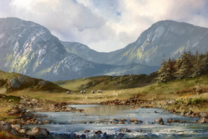 Barnanoraun in the Twelve Bens at Gormley's Fine Art