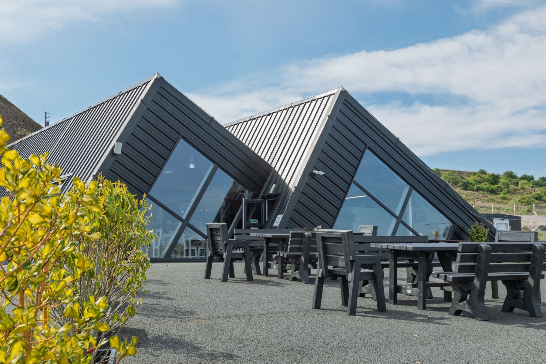External view of the Arigna Mining Experience onsite café and gift shop