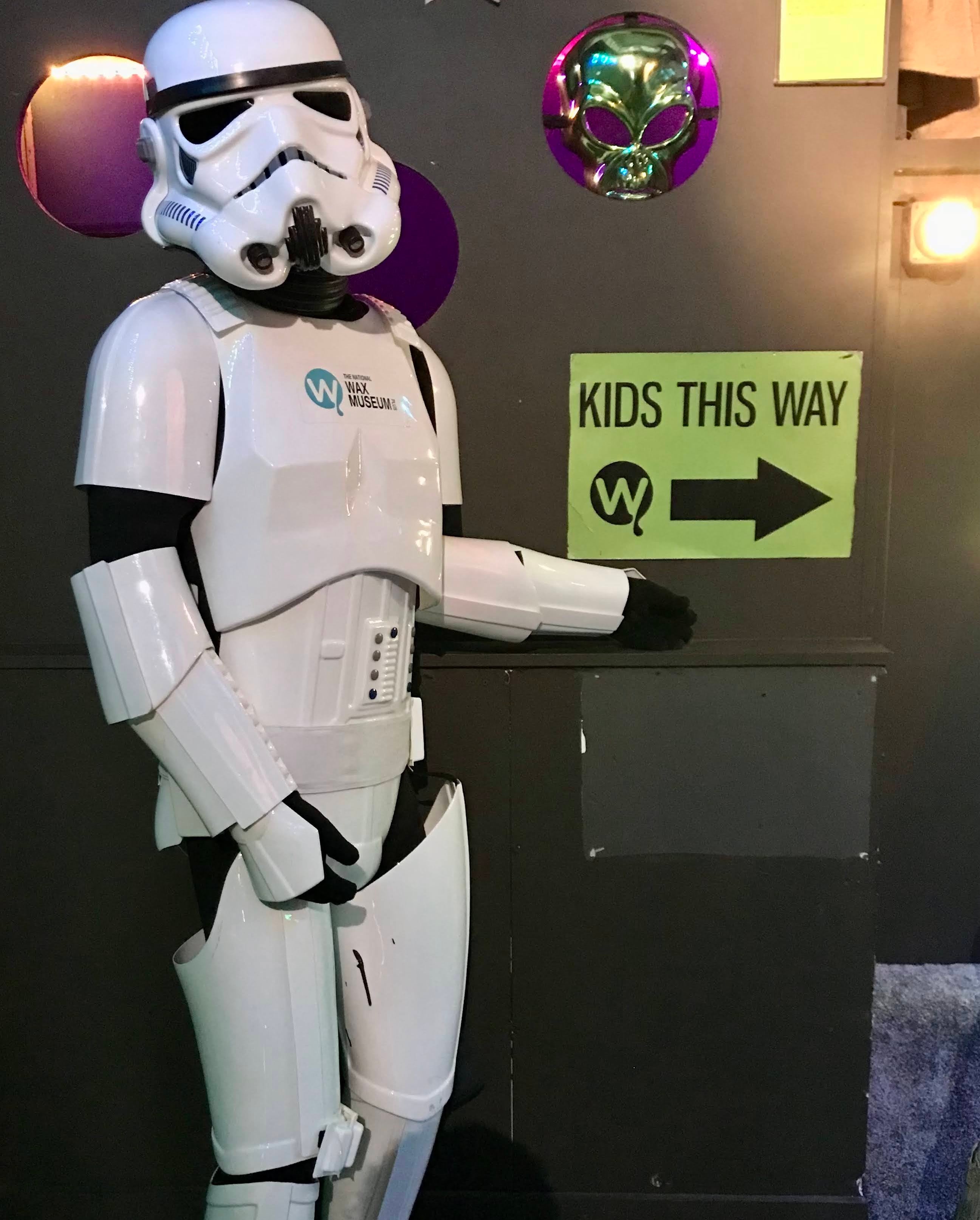 Visit the wax sculptures of famous figures at the National Wax Museum Plus.