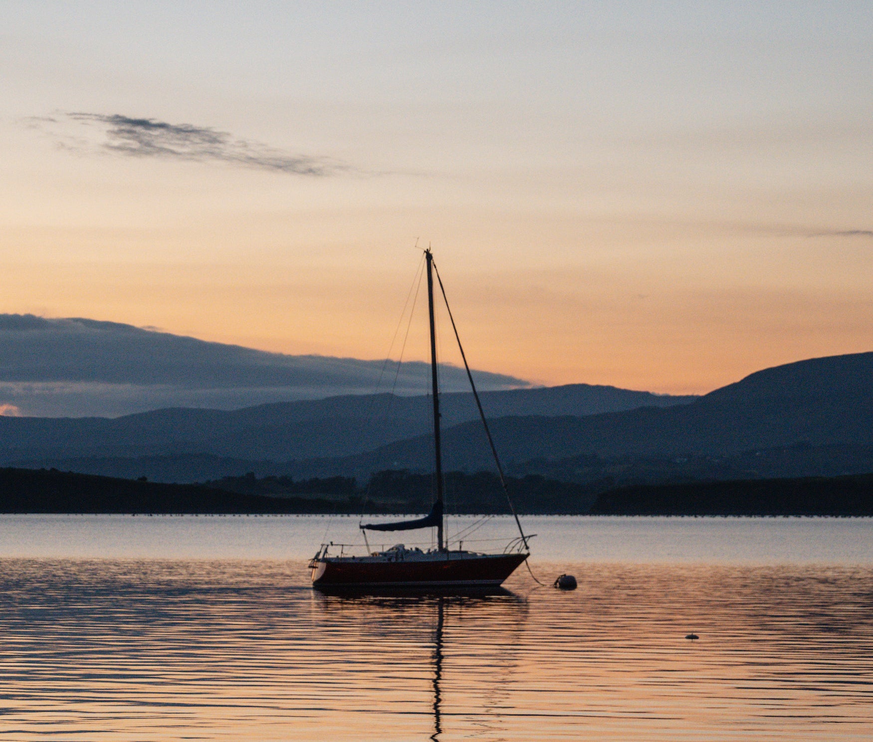 A sailing boat in Bantry Bay, Co Cork