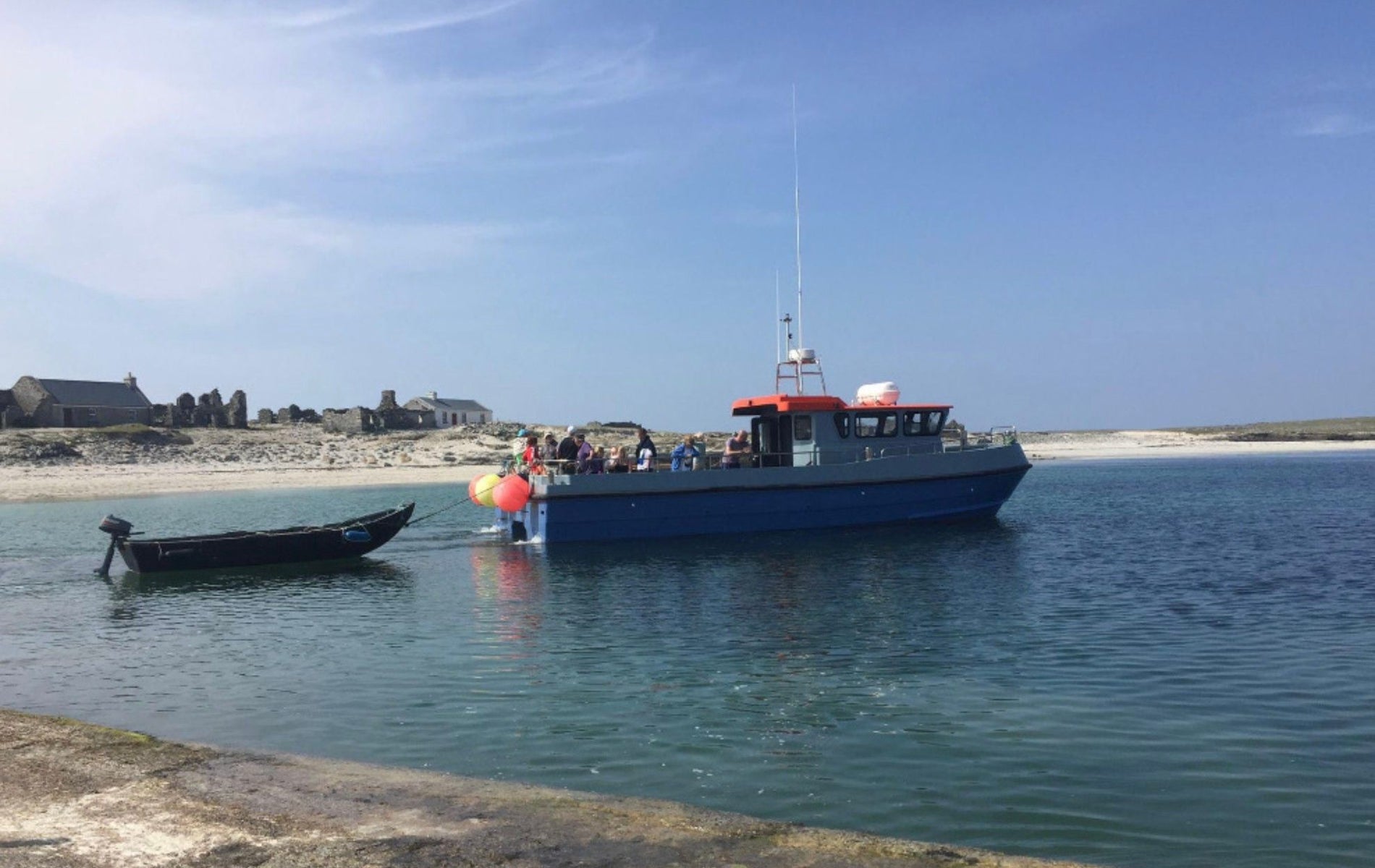 Two boats close to the shore