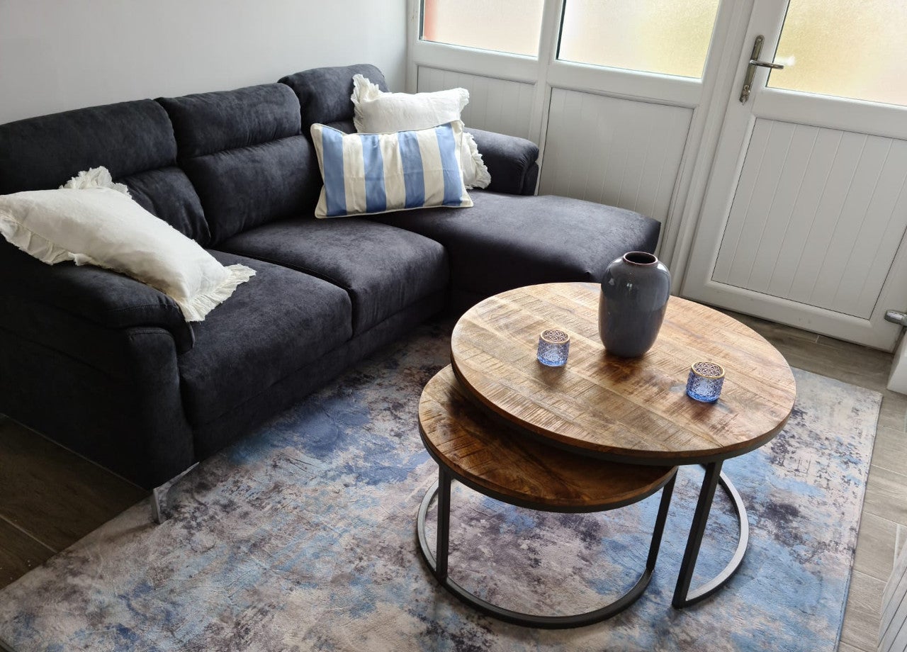 Living room with couch and table