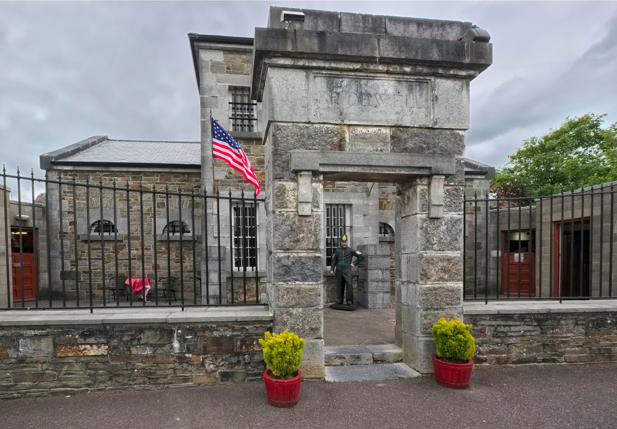 Exterior view of Tarbert Bridewell Courthouse and Jail in Tarbert, County Kerry