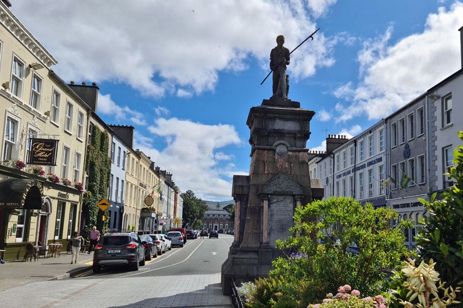 The Pikeman statue in Tralee commemorating the 1798 rebellion