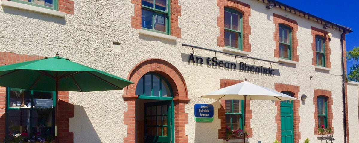 Exterior of the old police barricks in Falcarragh which is now An tSean Bheairic