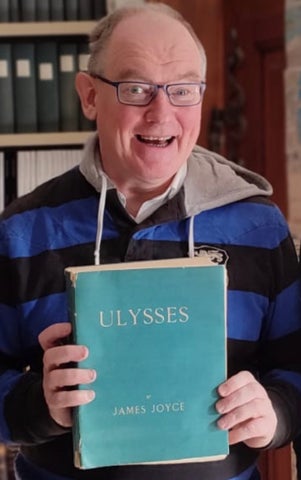 Journalist Senan Molony with Ulysses