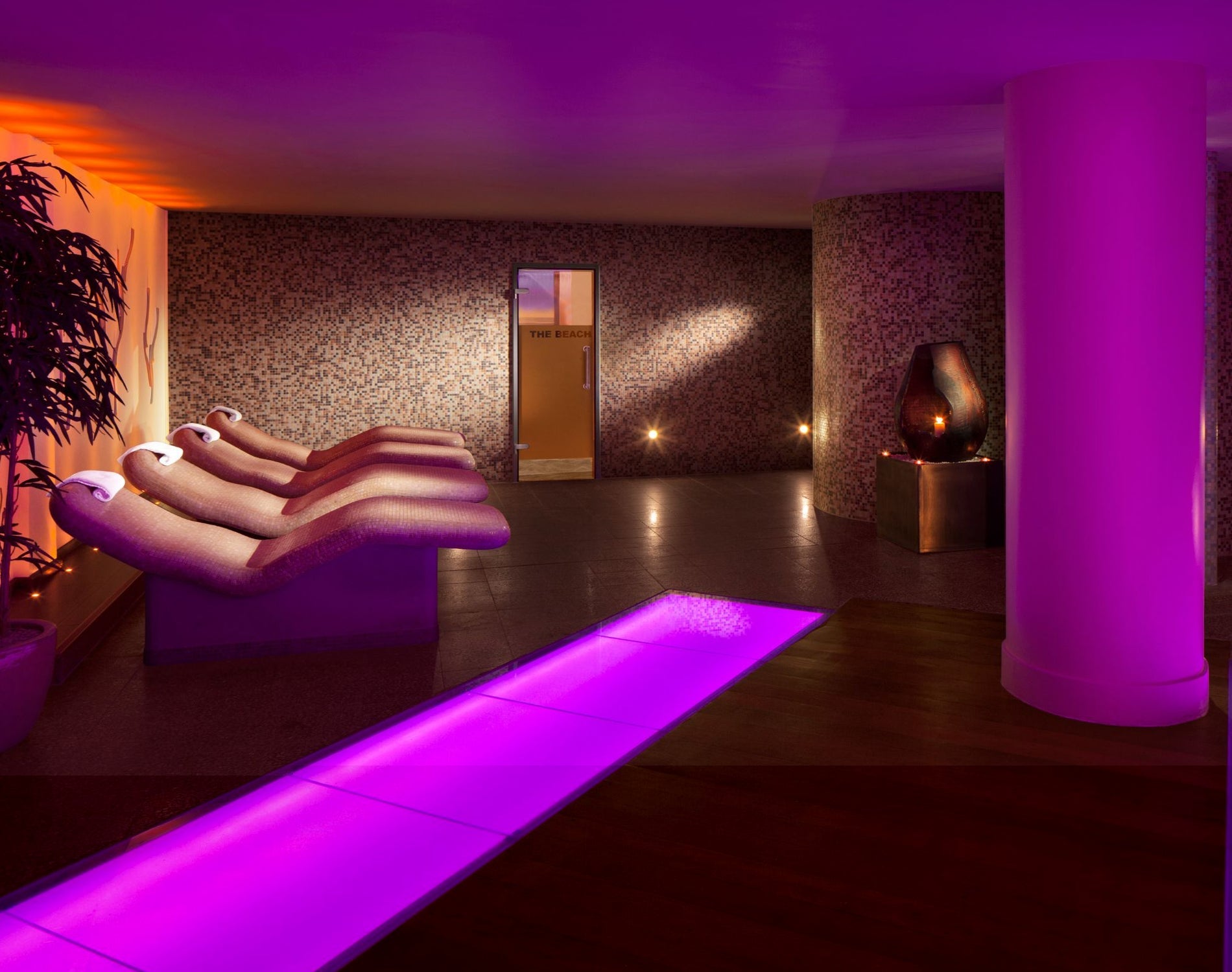 A view of the thermal suite at Spirit One Spa at The Galmont Hotel