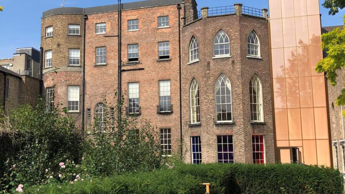 Exterior view of MoLI, Museum of Literature Ireland.