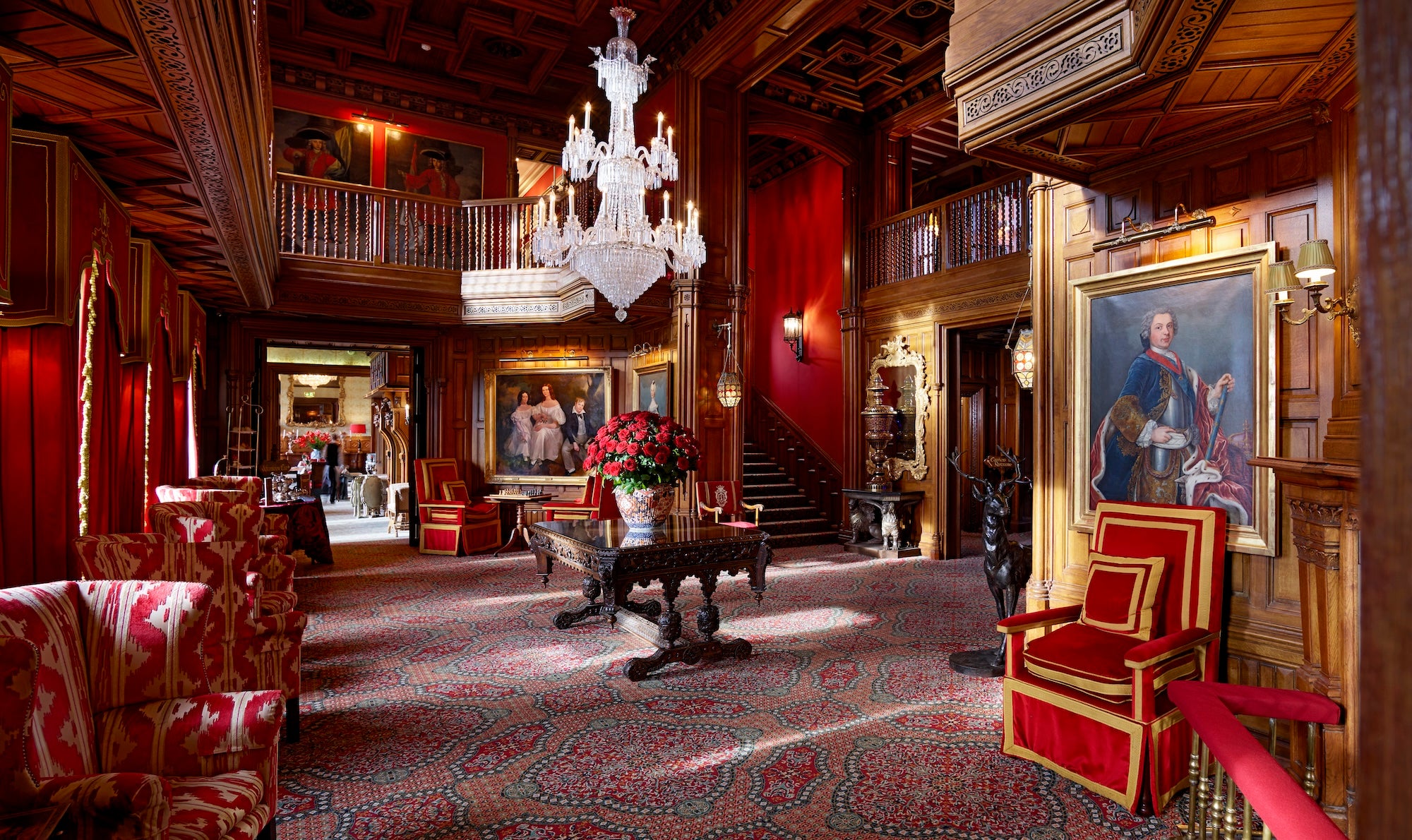The Oak Hall in Ashford Castle, Co Mayo
